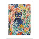 American Bobtail Cat Inspired by Matisse