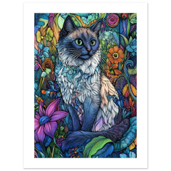 Balinese Cat Painted With Tone Pen 3