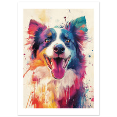 Border Collie Poster / Border Collie Art Work / Border Collie Print