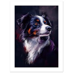 Border Collie Poster / Border Collie Art Work / Border Collie Print