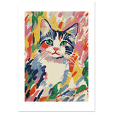 American Bobtail Cat Inspired by Matisse 2
