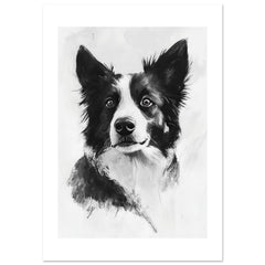 Border Collie Poster / Border Collie Art Work / Border Collie Print