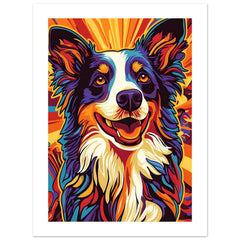 Border Collie Poster / Border Collie Art Work / Border Collie Print