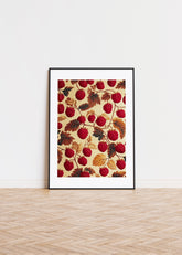 A pattern of Rasberries