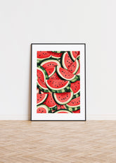 A pattern of Watermelon pieces