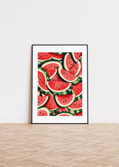 A pattern of Watermelon pieces