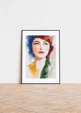 A woman in aquarell