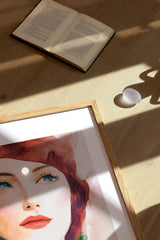 A woman in aquarell