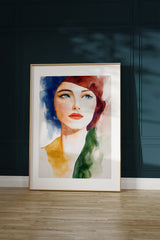 A woman in aquarell