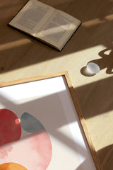Aquarelle Circles on Off-White Background 3