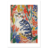 American Bobtail Cat Inspired by Matisse 3