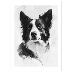 Border Collie Poster / Border Collie Art Work / Border Collie Print