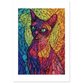Abyssinian Cat Painted With Tone Pen