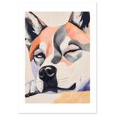 Akita Dog Relaxing Pastel Colored