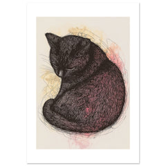 Bombay Cat Painted With Tone Pen 2