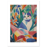 American Shorthair Cat Inspired by Matisse
