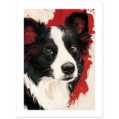 Border Collie Poster / Border Collie Art Work / Border Collie Print