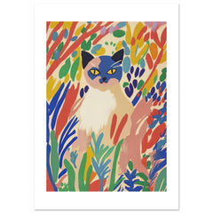Burmese Cat Inspired by Matisse 1