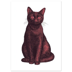 Bombay Cat Painted With Tone Pen 3