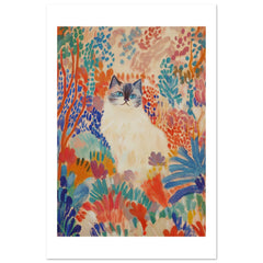 Birman Cat Inspired by Matisse 1