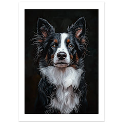 Border Collie Poster / Border Collie Art Work / Border Collie Print
