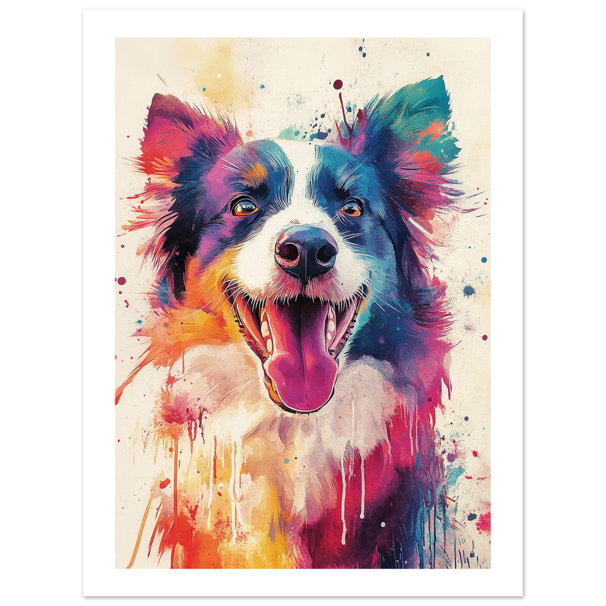 Border Collie Poster / Border Collie Art Work / Border Collie Print