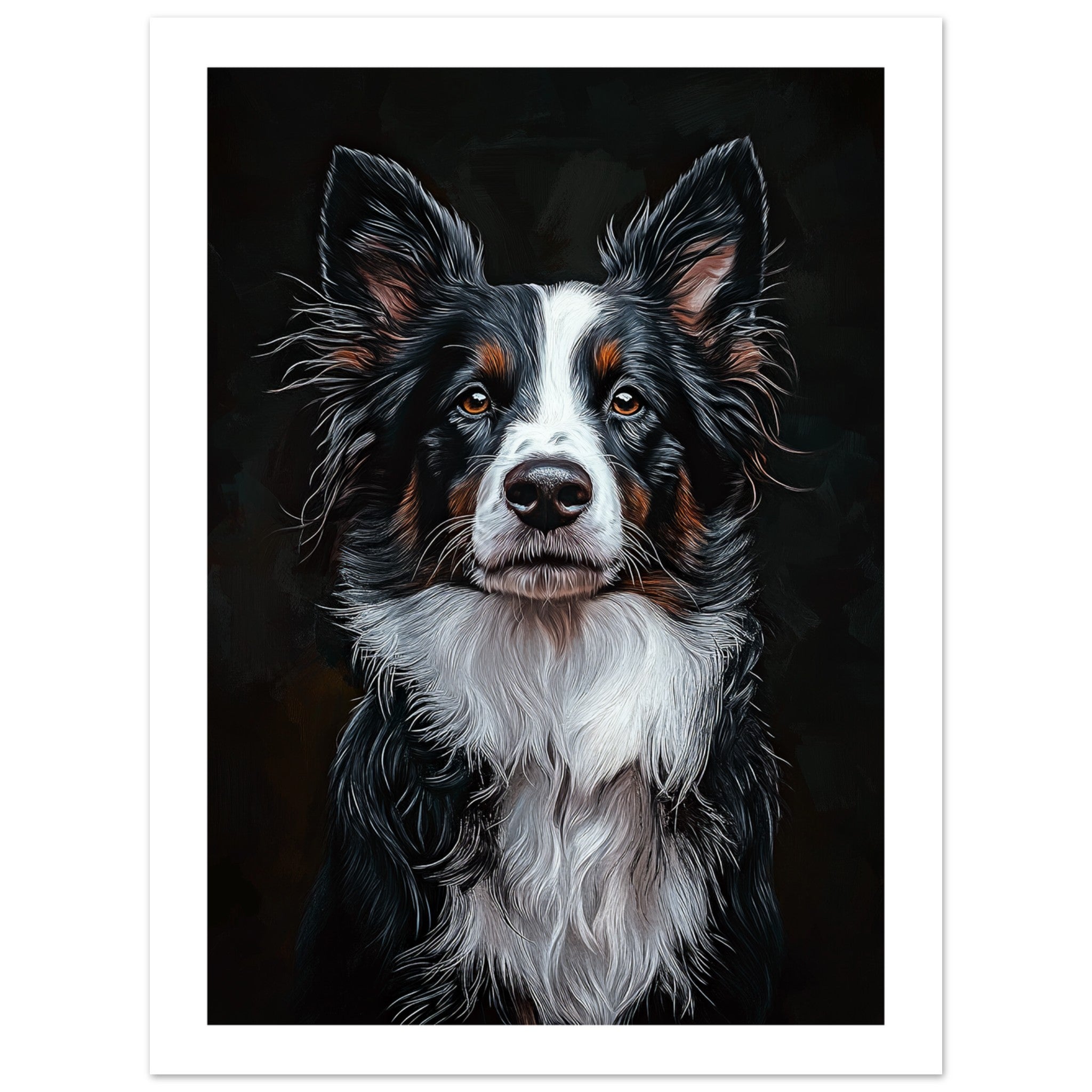 Border Collie Poster / Border Collie Art Work / Border Collie Print