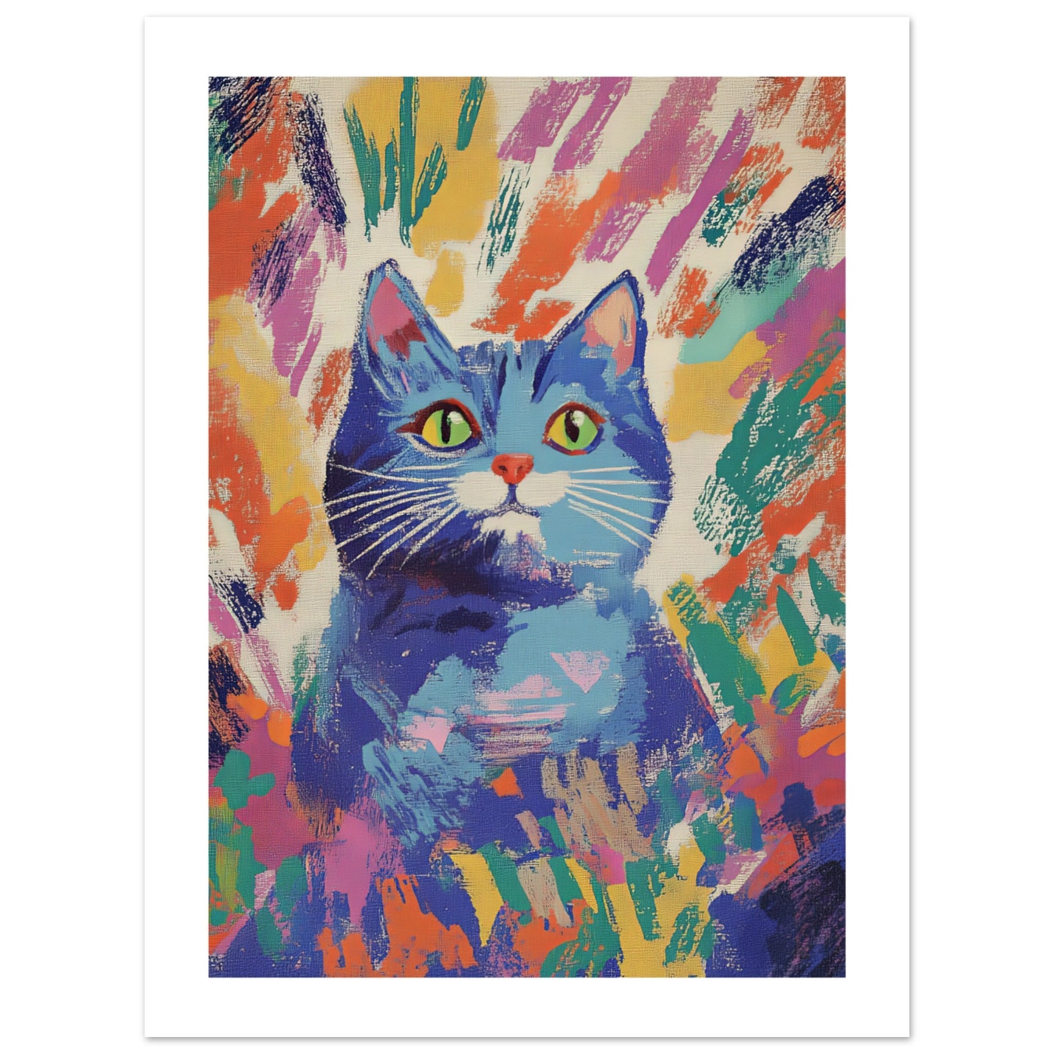 British Shorthair Cat Inspired by Matisse 2
