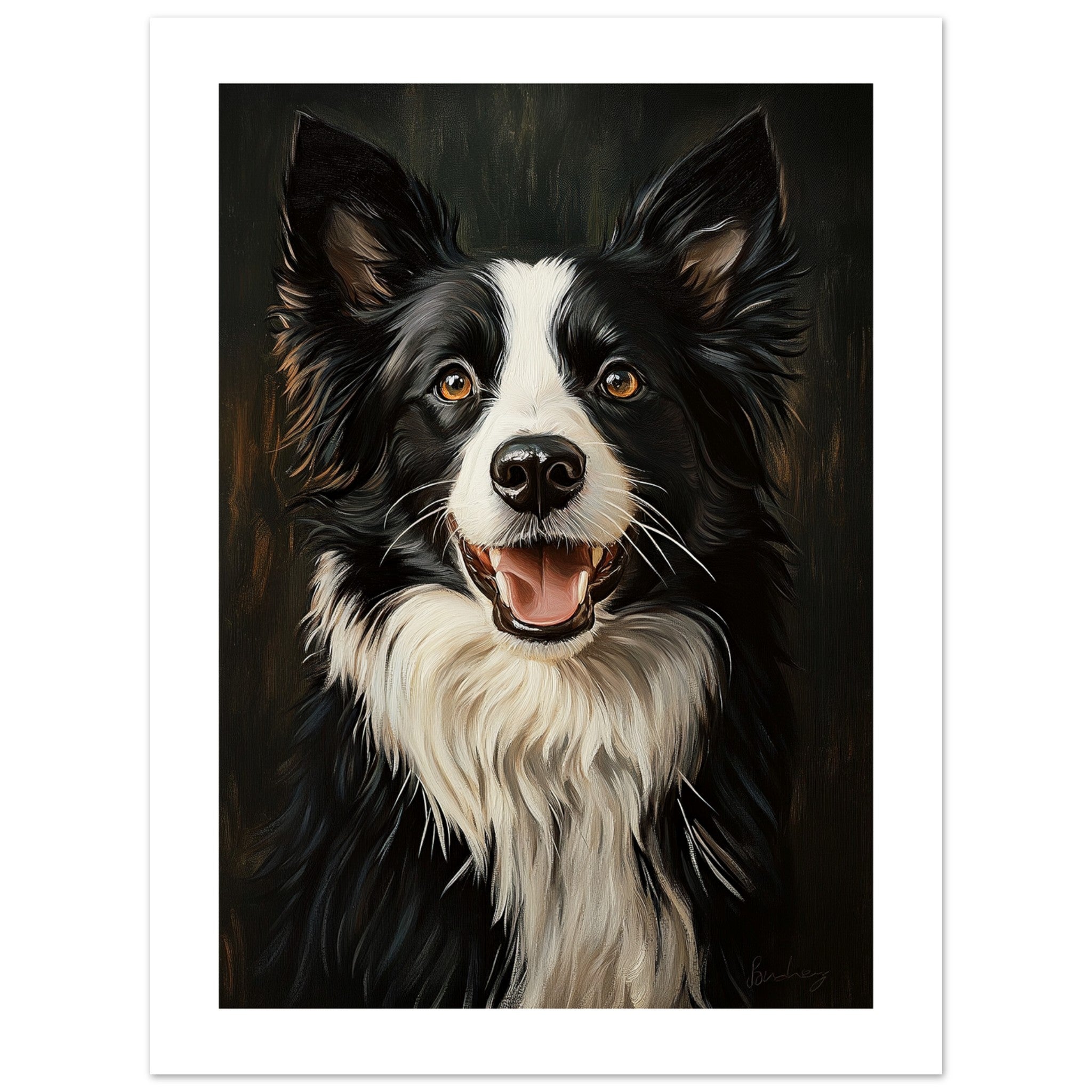 Border Collie Poster / Border Collie Art Work / Border Collie Print