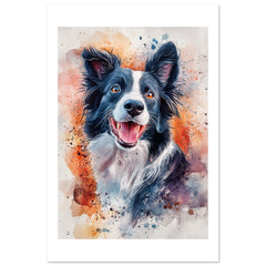 Border Collie Poster / Border Collie Art Work / Border Collie Print
