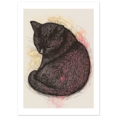 Bombay Cat Painted With Tone Pen 2
