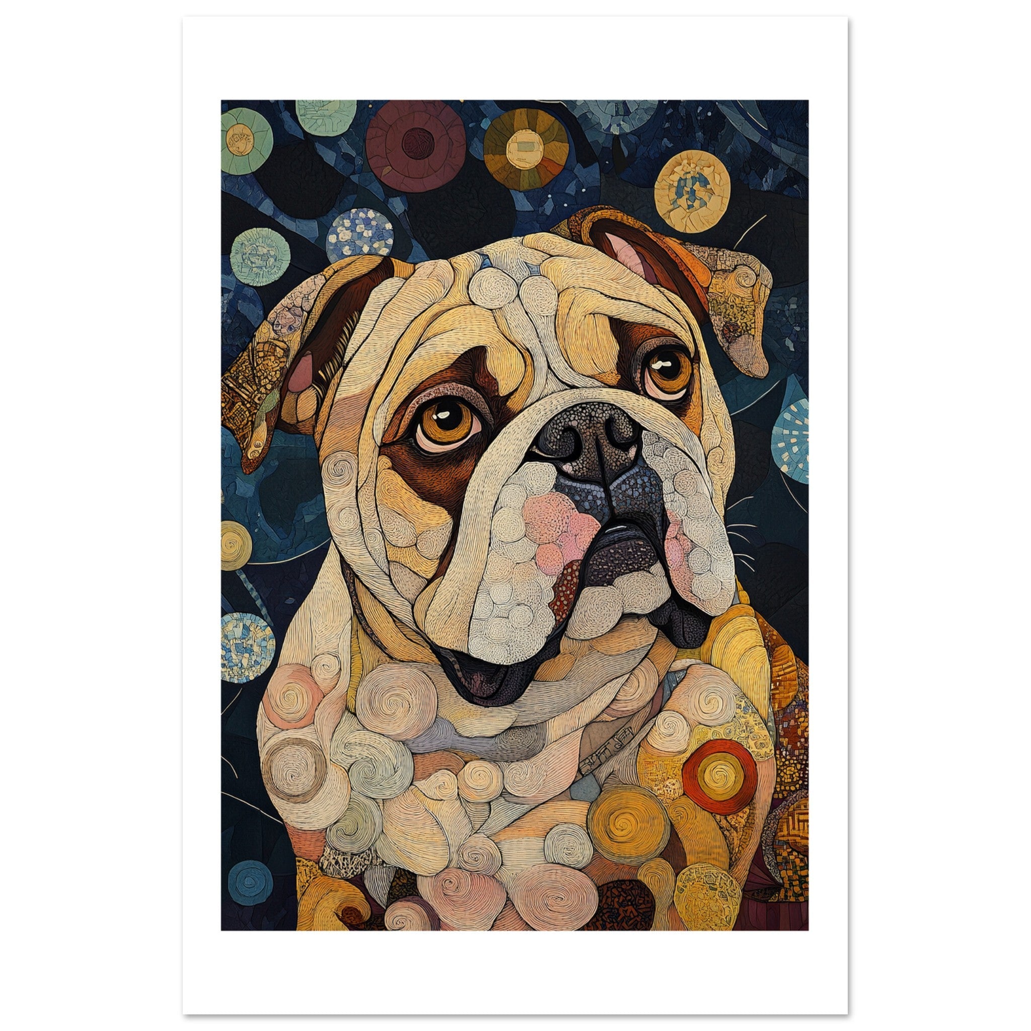 Bulldog Poster / Bulldog Art Work / Bulldog Print