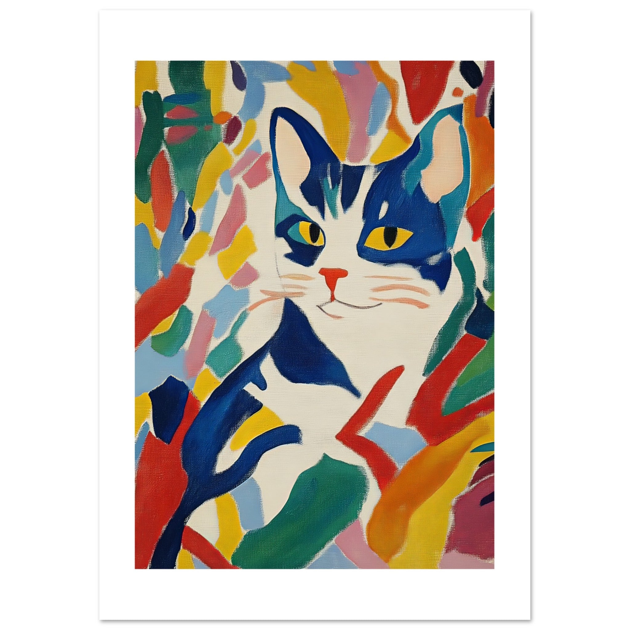 American Shorthair Cat Inspired by Matisse 1