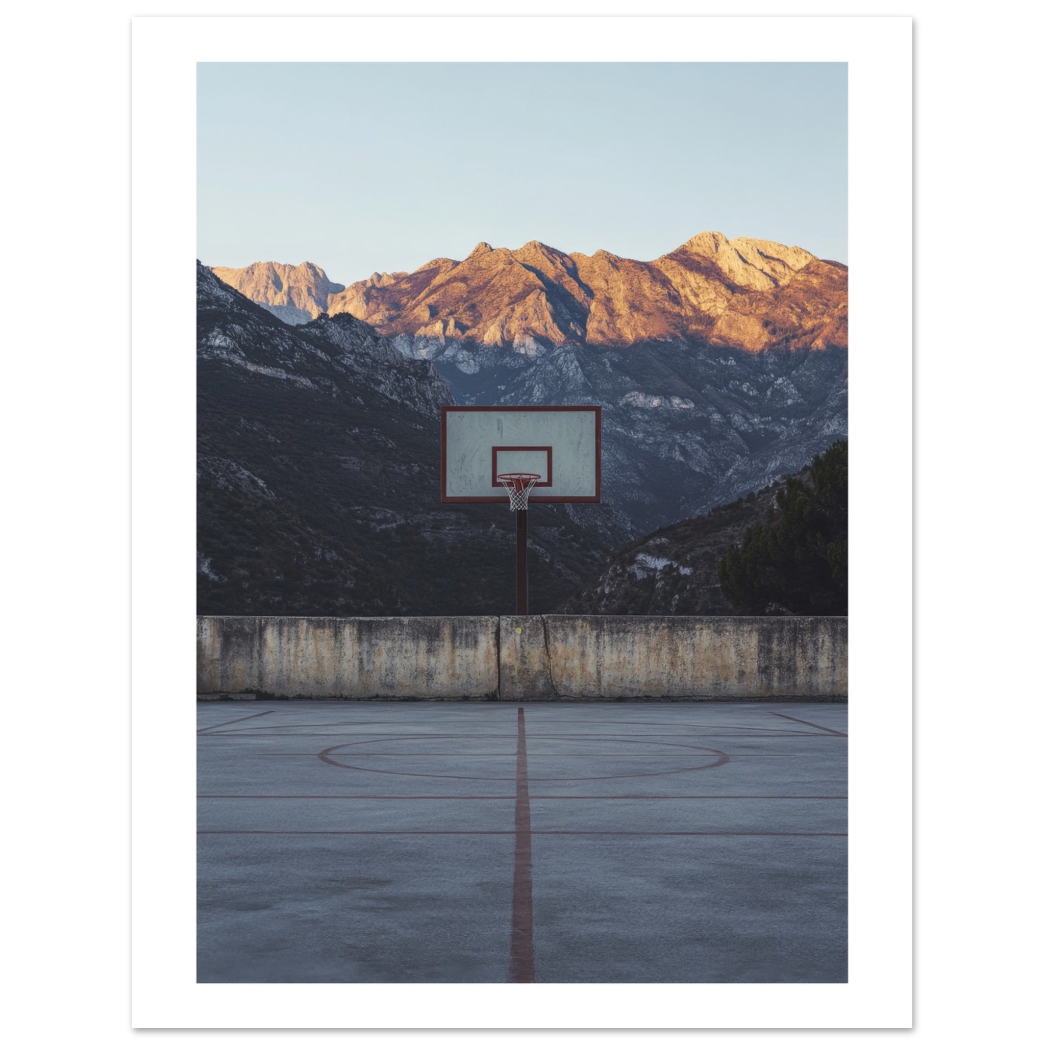 Basketball Court in Mountains 1