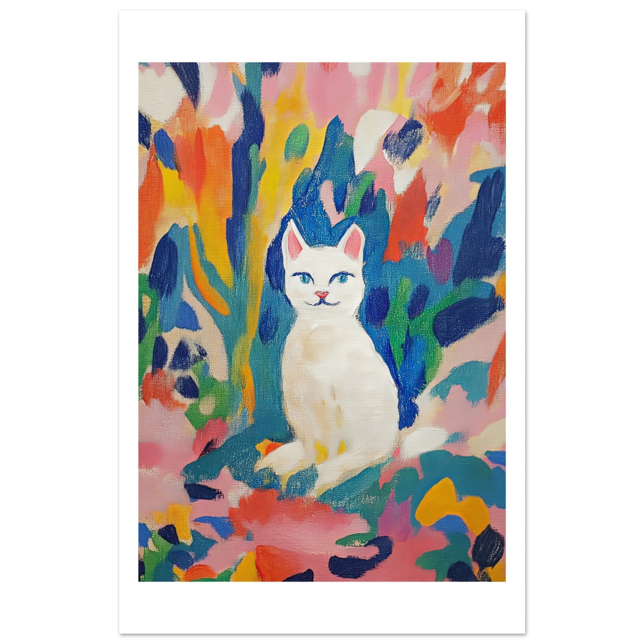 Burmilla Cat Inspired by Matisse 3