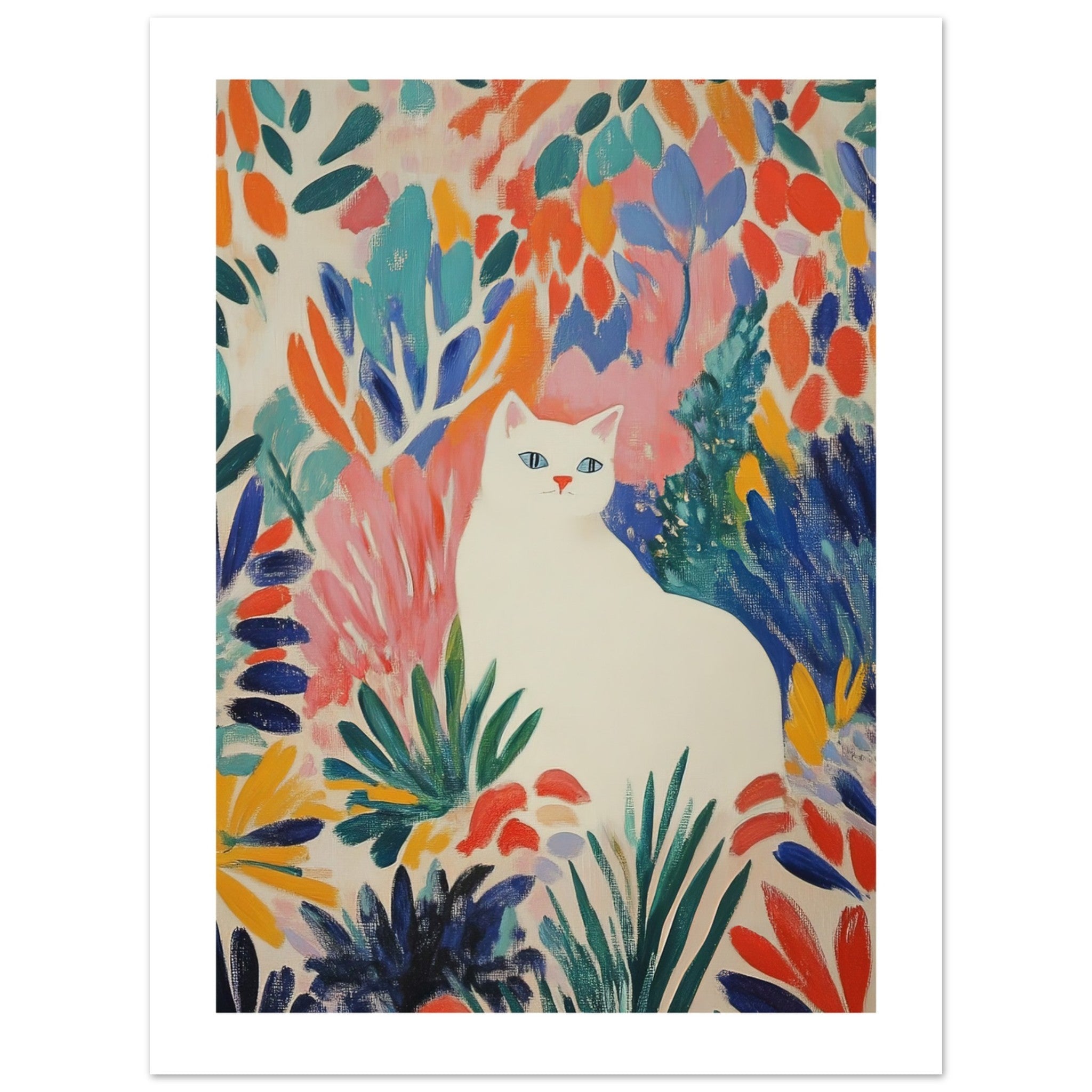 American Curl Cat Inspired by Matisse 1