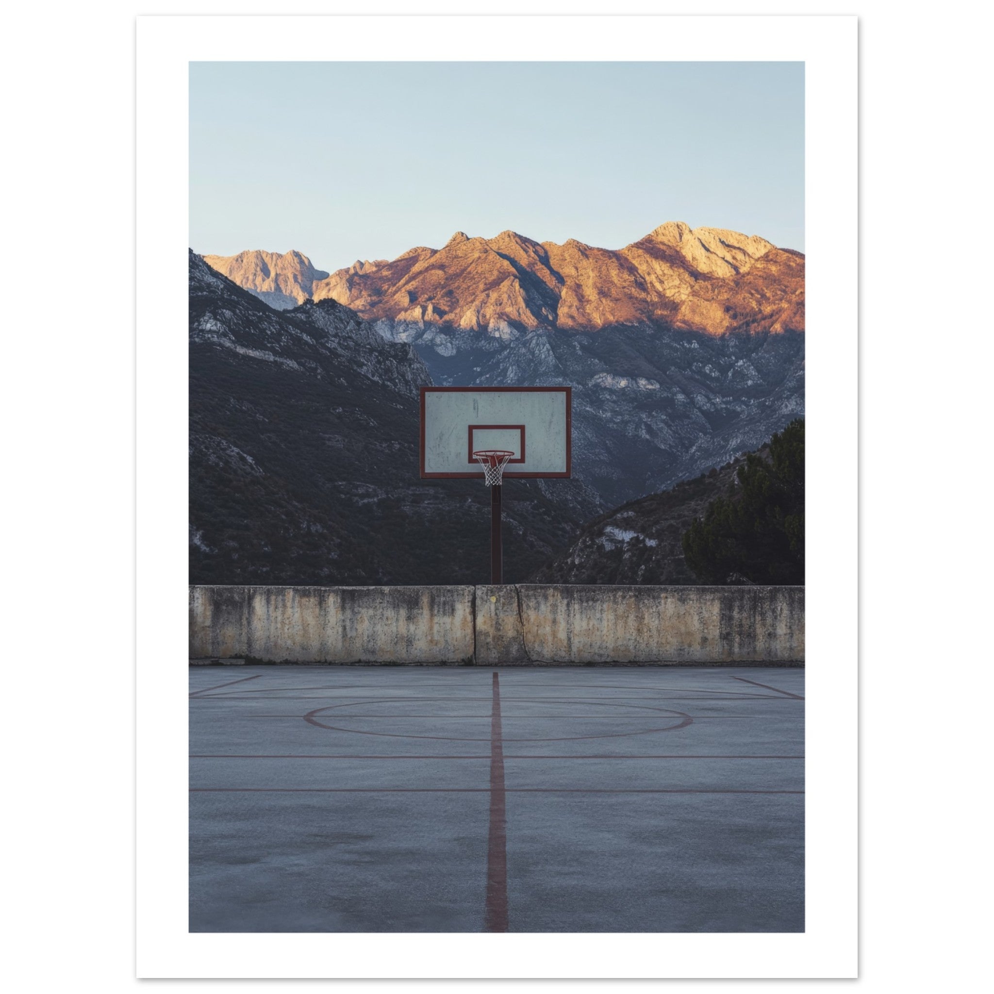 Basketball Court in Mountains 1