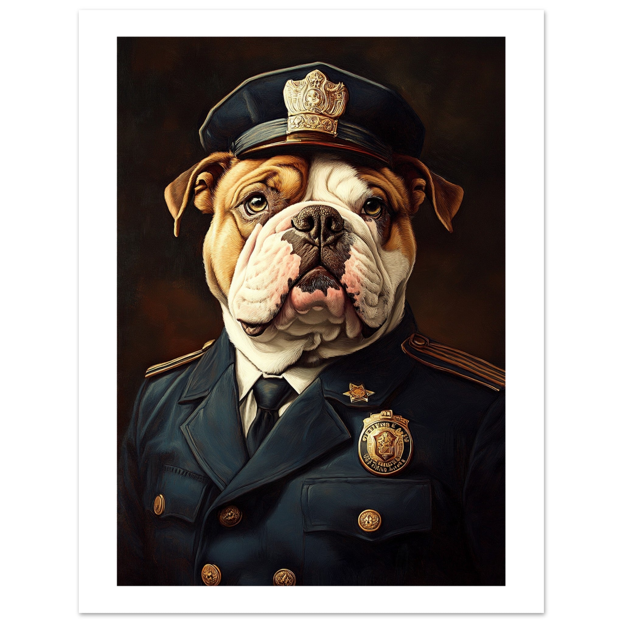 Bulldog Poster / Bulldog Art Work / Bulldog Print