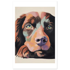American Water Dog Relaxing Pastel Colored 1