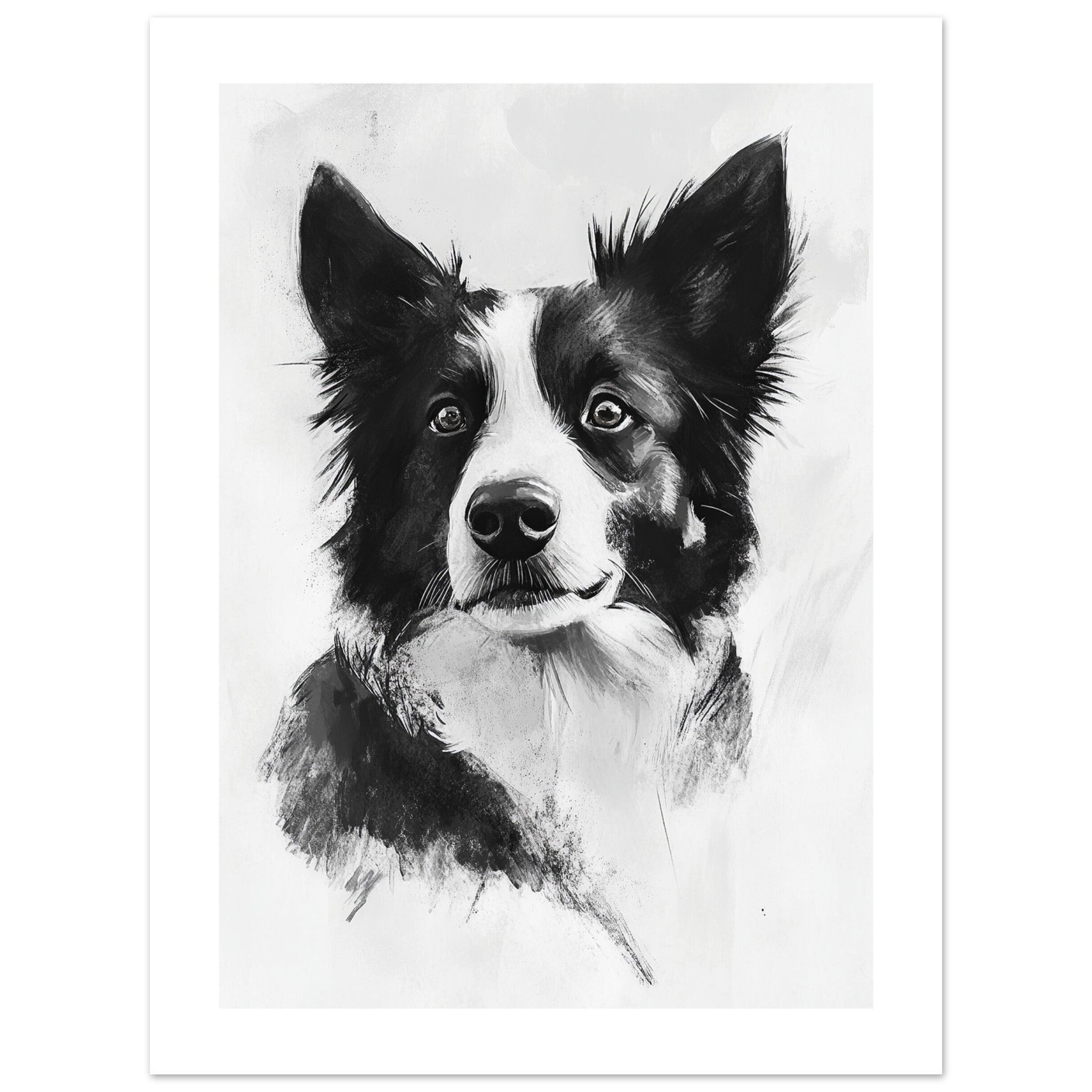 Border Collie Poster / Border Collie Art Work / Border Collie Print