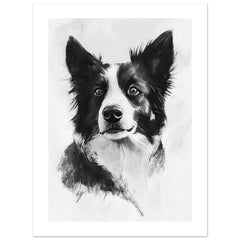 Border Collie Poster / Border Collie Art Work / Border Collie Print