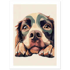 Boykin Spaniel Dog Relaxing Pastel Colored