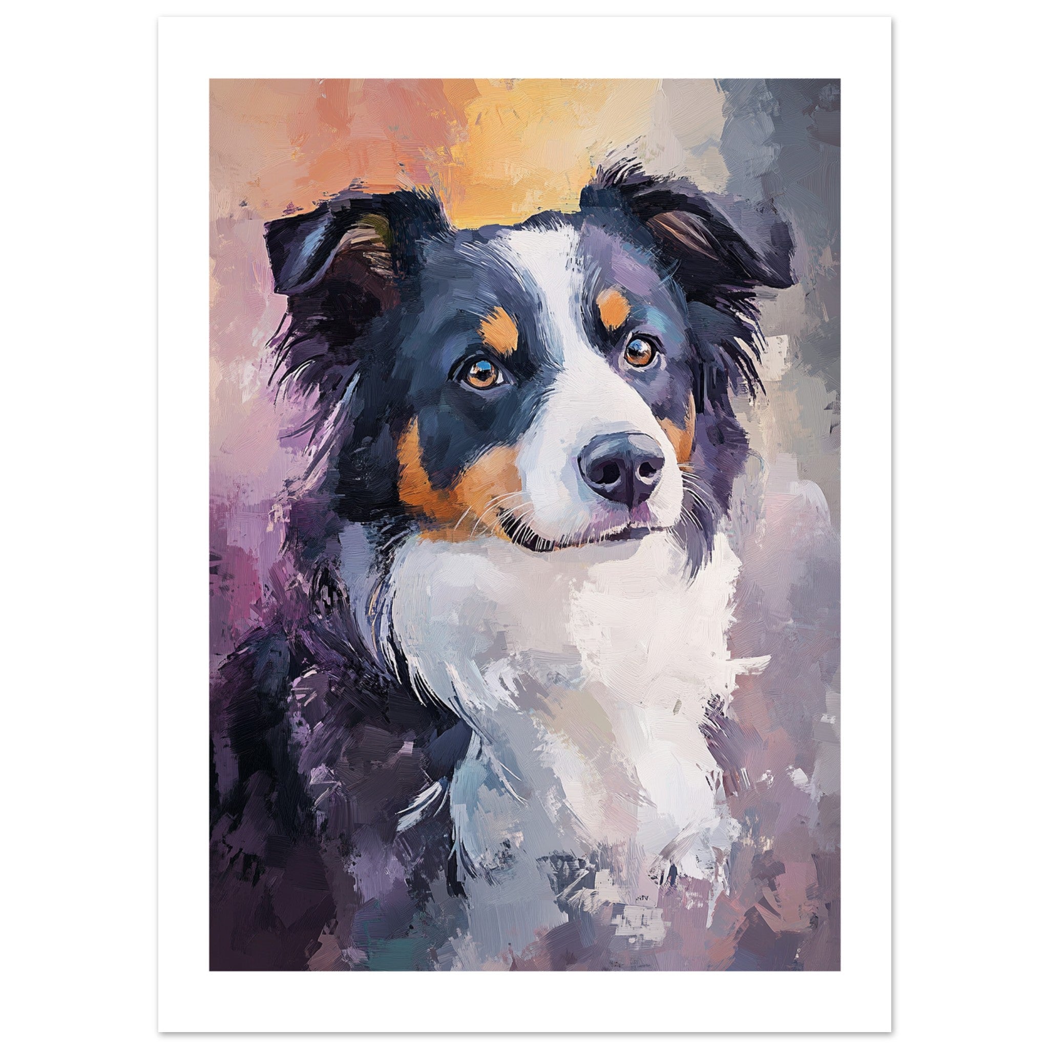 Border Collie Poster / Border Collie Art Work / Border Collie Print
