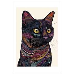 Bombay Cat Painted With Tone Pen 4