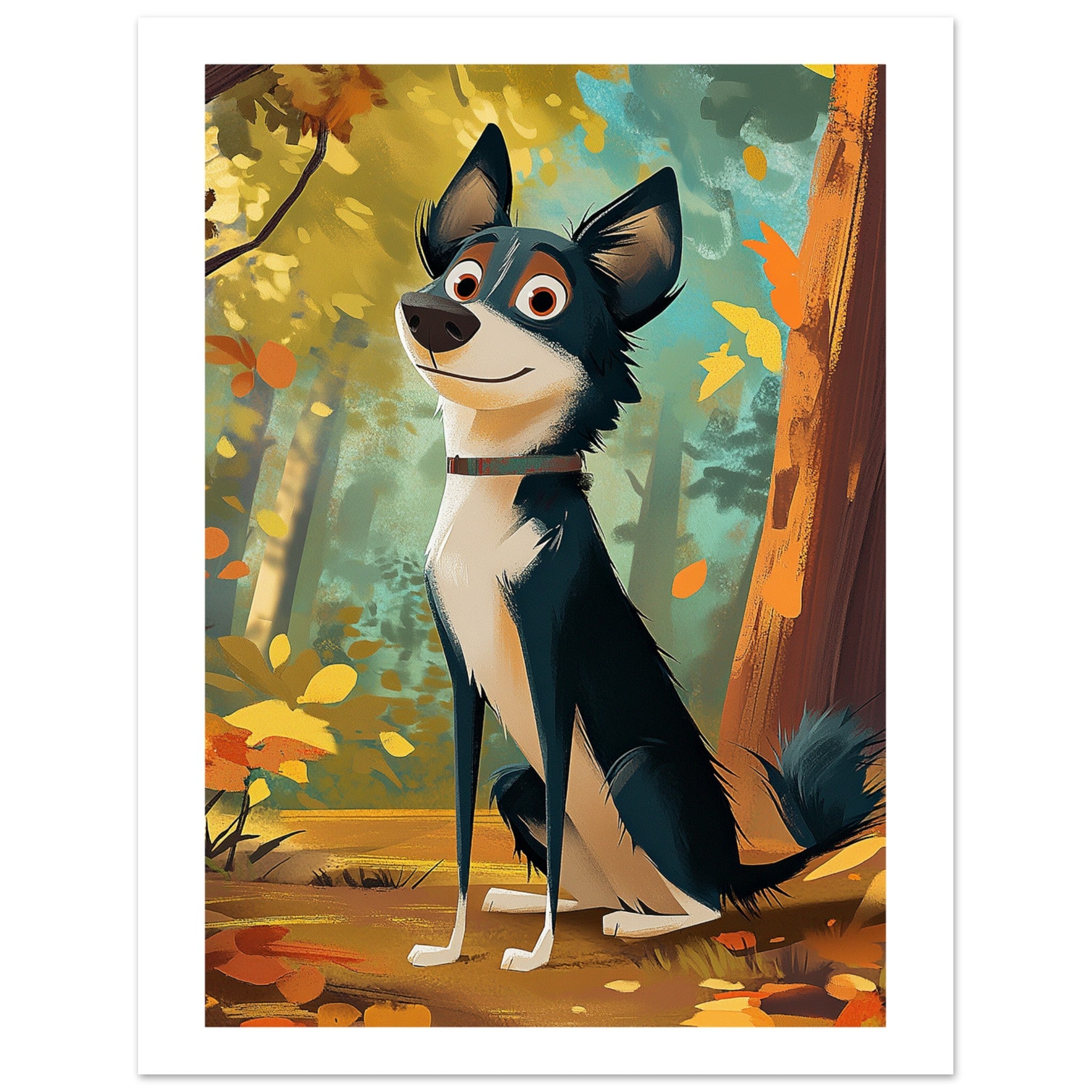 Border Collie Poster / Border Collie Art Work / Border Collie Print