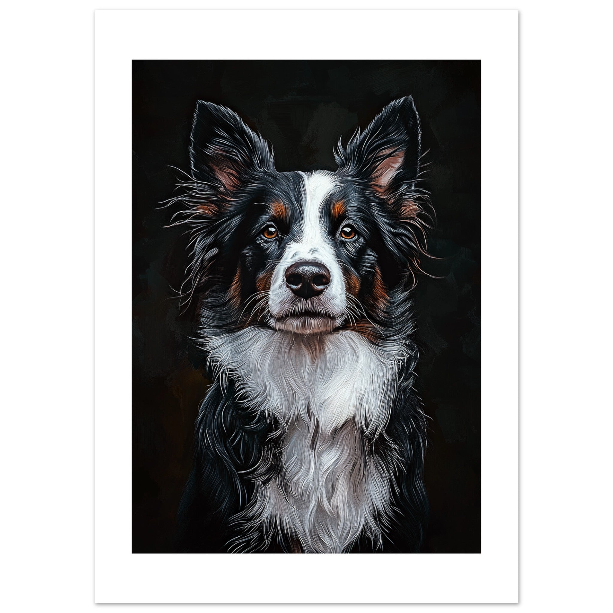 Border Collie Poster / Border Collie Art Work / Border Collie Print