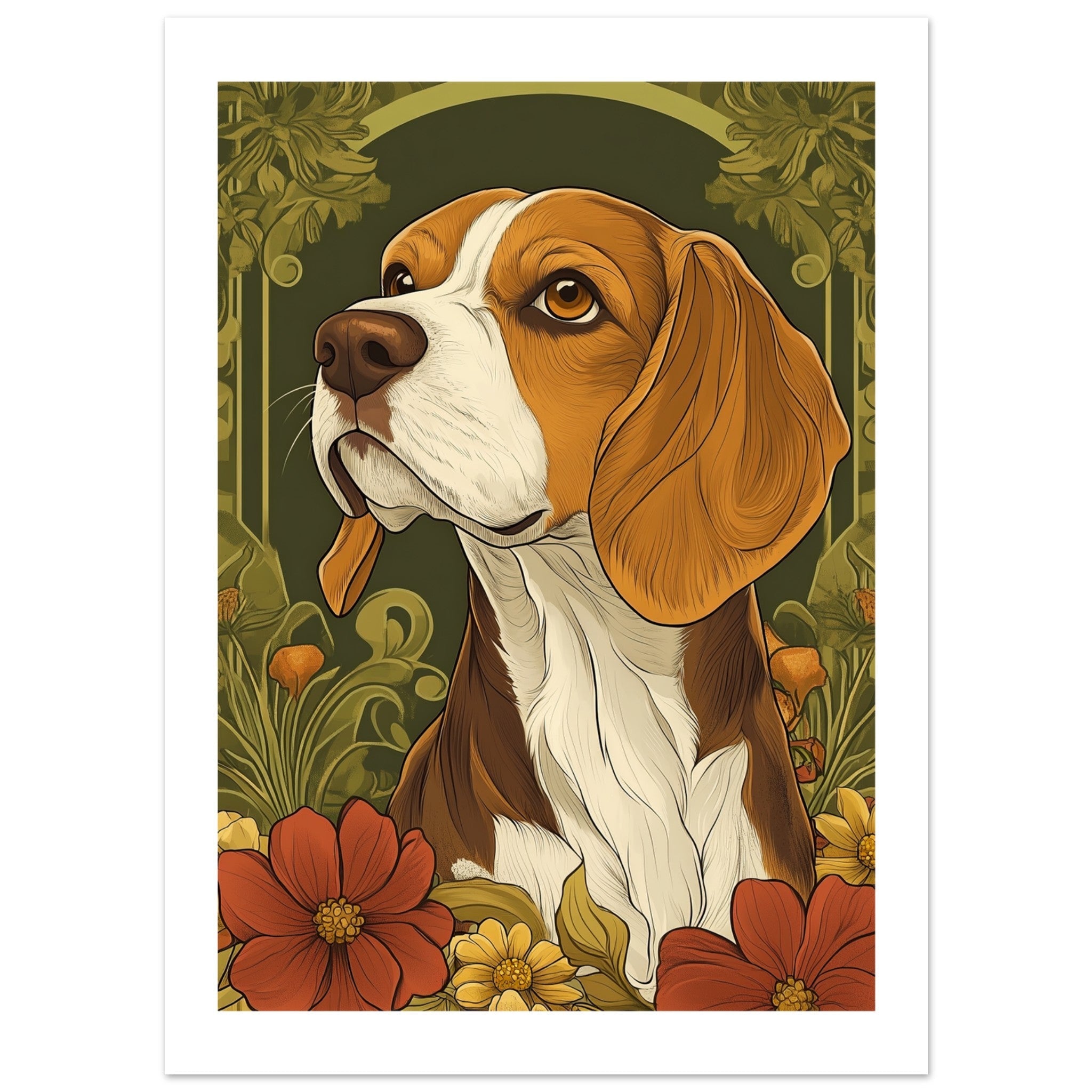 Beagle poster / Beagle Art Work / Beagle Print