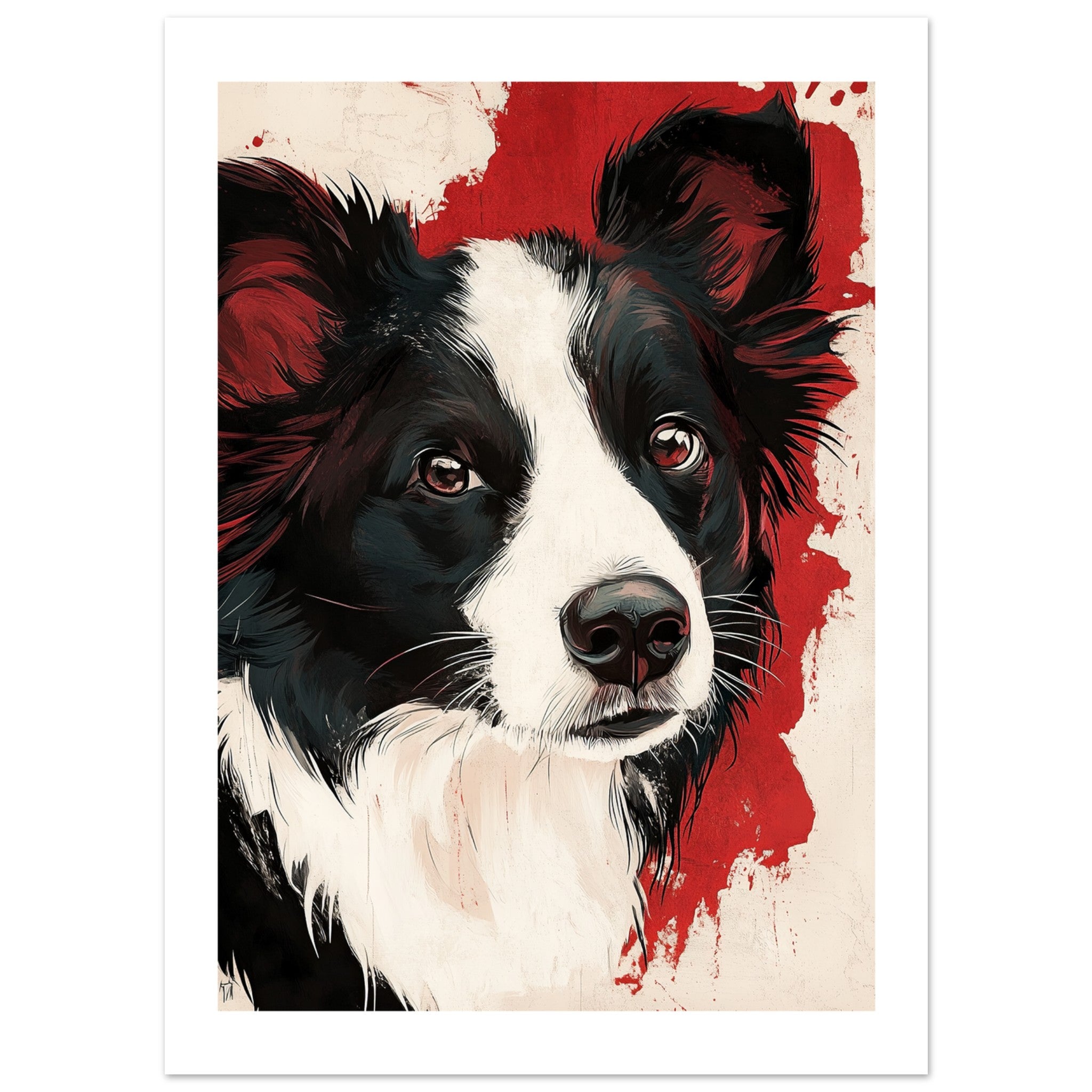 Border Collie Poster / Border Collie Art Work / Border Collie Print