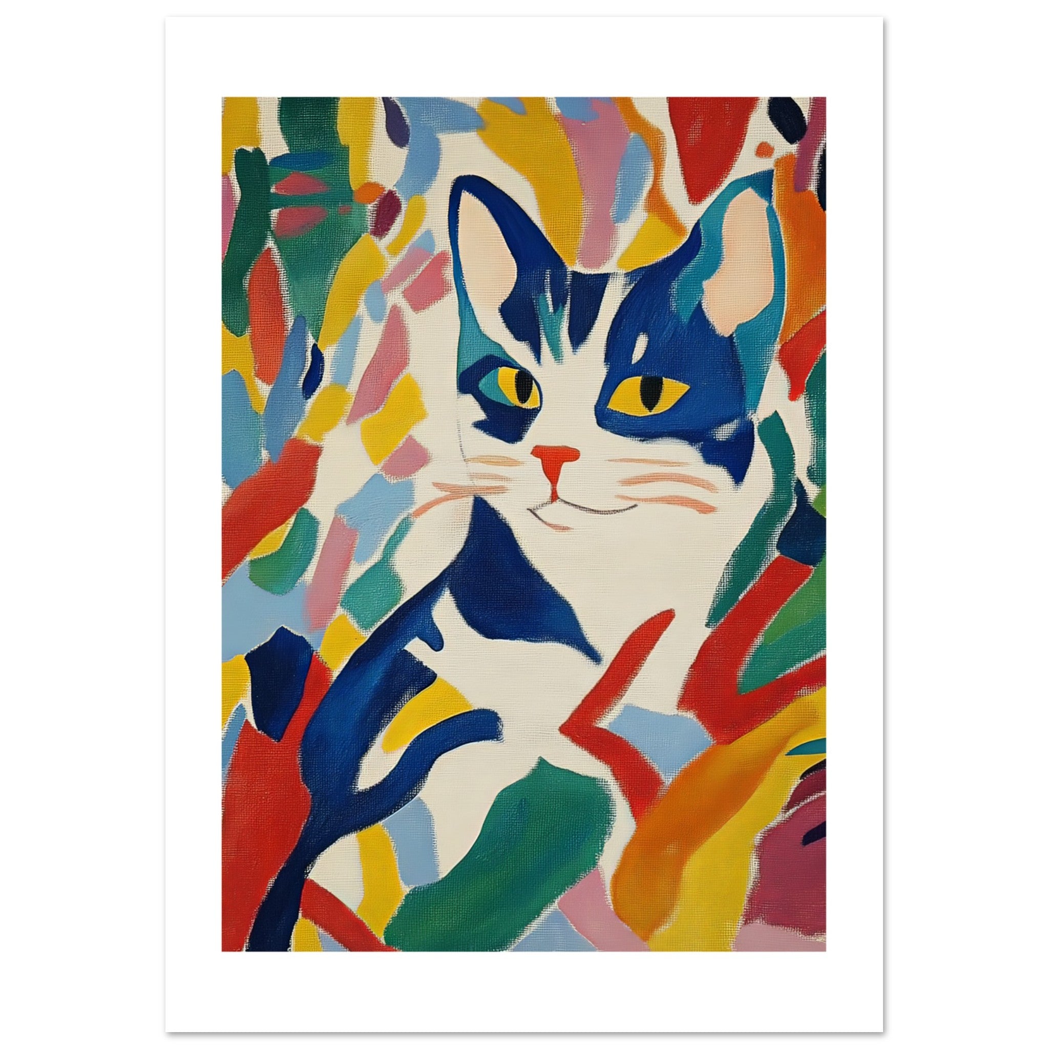 American Shorthair Cat Inspired by Matisse 1