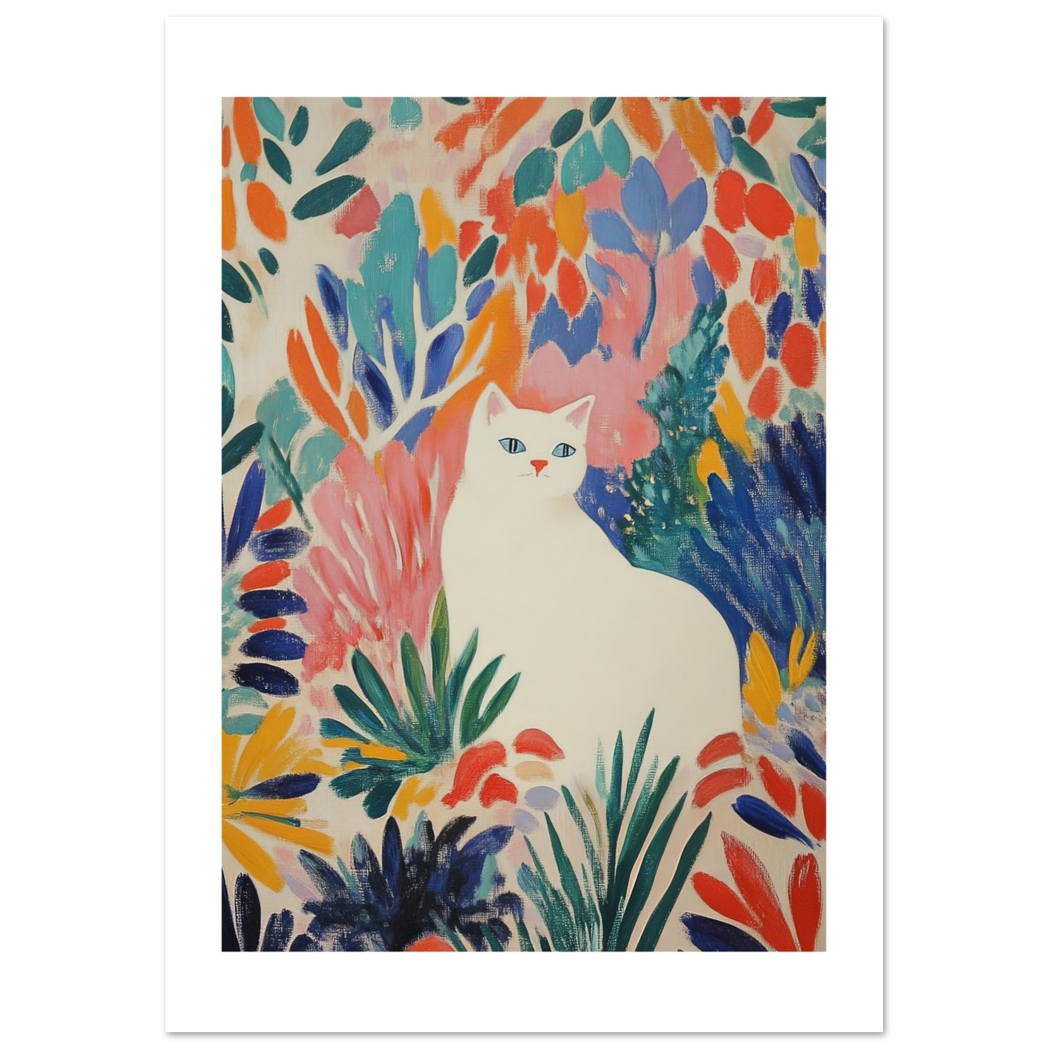American Curl Cat Inspired by Matisse 1